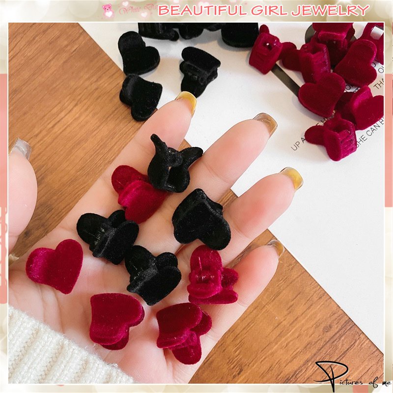 Kẹp Tóc Mini Bằng Vải Nhung Dễ Thương Dành Cho Nữ