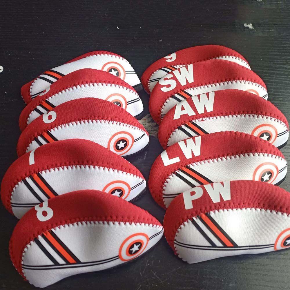 Bộ 10 Vỏ Bọc Đầu Gậy Đánh Golf Bằng Sắt Có Số