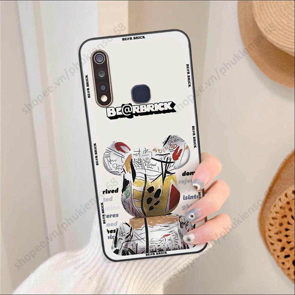 Ốp lưng điện thoại Vivo Y19 / U3 elegant, gấu be@rbrick cao cấp, vỏ ốp rẻ đẹp
