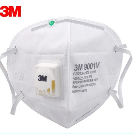 Khẩu trang lọc khí độc 3m 9001v. - Lọc bụi mịn có van thở 1 chiều | BigBuy360 - bigbuy360.vn