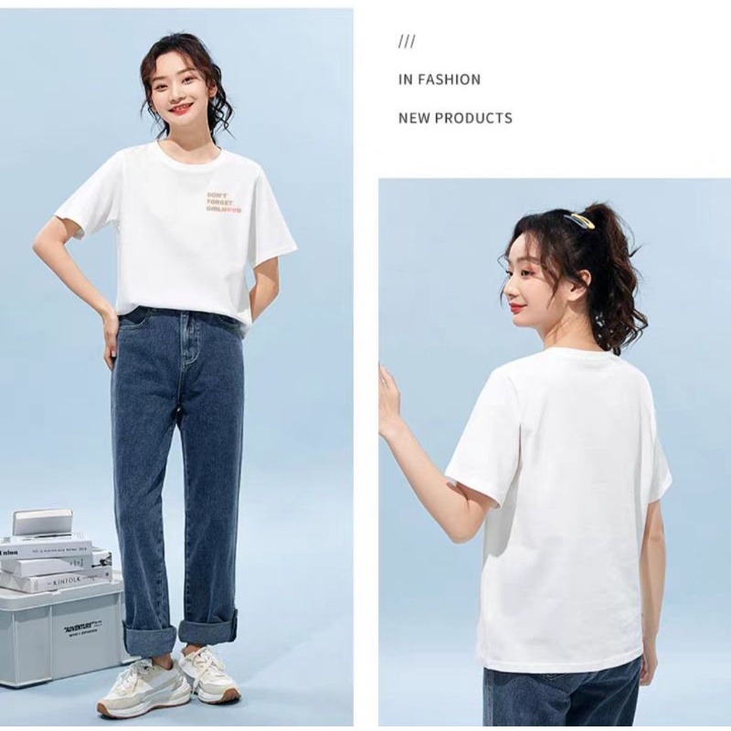 Áo thun nữ cao cấp GYZ kiểu dáng trẻ trung cực xinh đơn giản in chữ hàng đẹp giá tốt