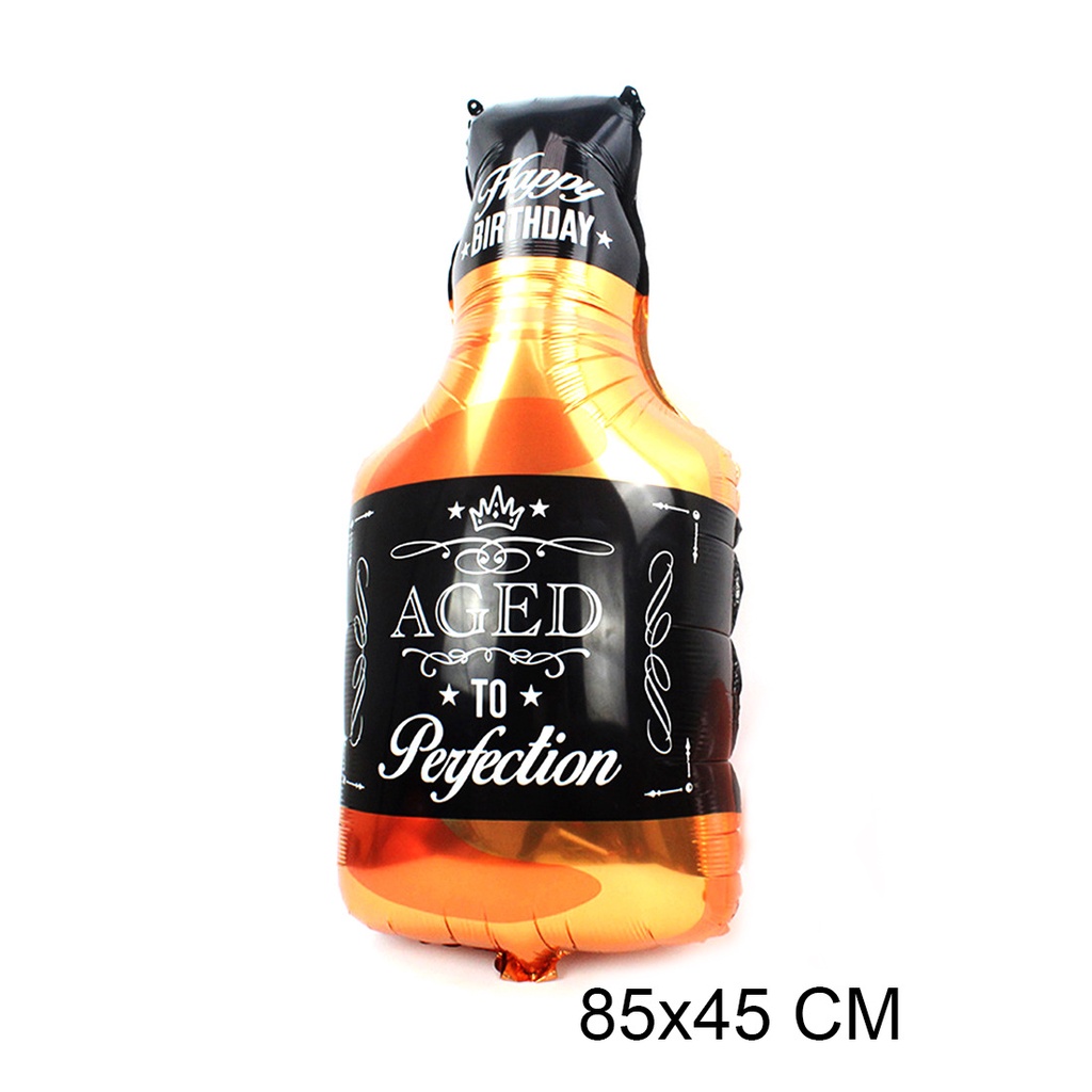 [GIÁ SHOCK] Bong bóng hình chai rượu tráng nhôm, trang trí sinh nhật, party, size đại Fubao Store