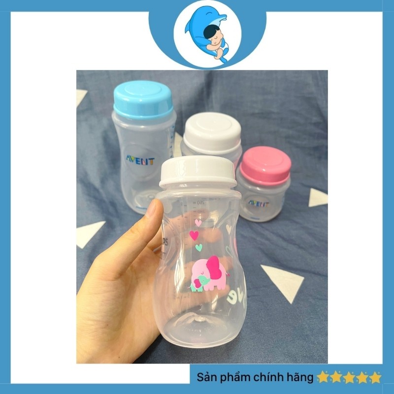 Nắp Đậy Bình Sữa Avent Cổ Rộng Mua Nắp Tặng Thân Bình Trữ 180ml