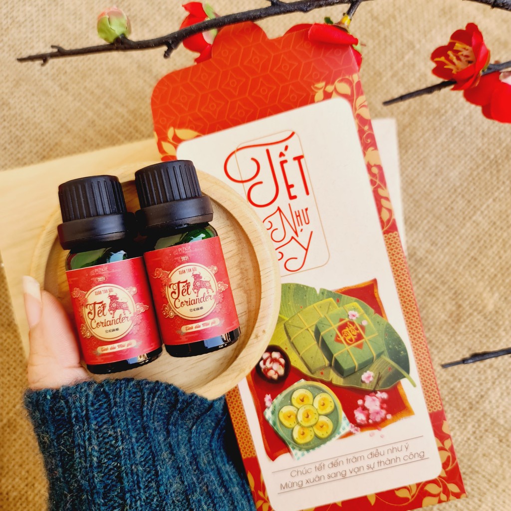 Tinh Dầu Mùi Già Tết CORIANDER ESSENTIAL OIL Pizkie 10ml