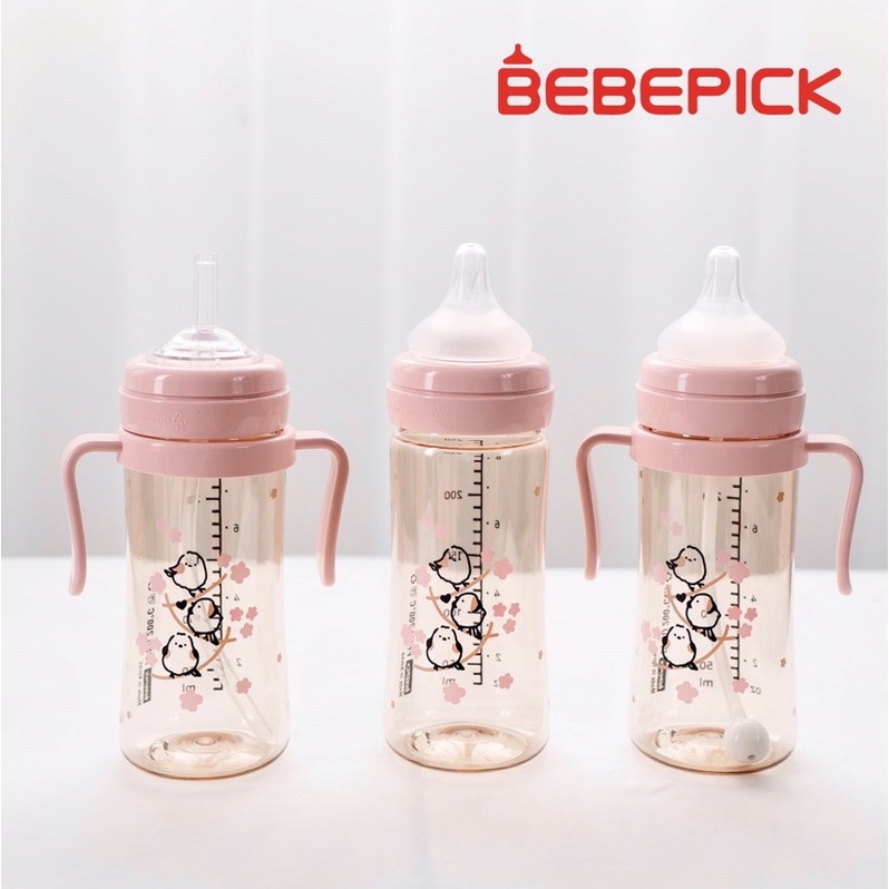 Bình sữa Bebepick Chim Hồng size 150ml/250ml