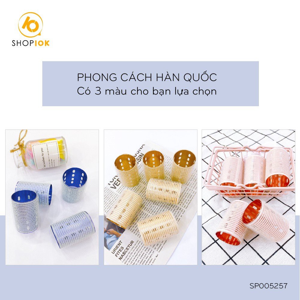 Lô uốn tóc lõi nhôm tự dính kích thước 6cm*4cm SHOP10K  SP005260