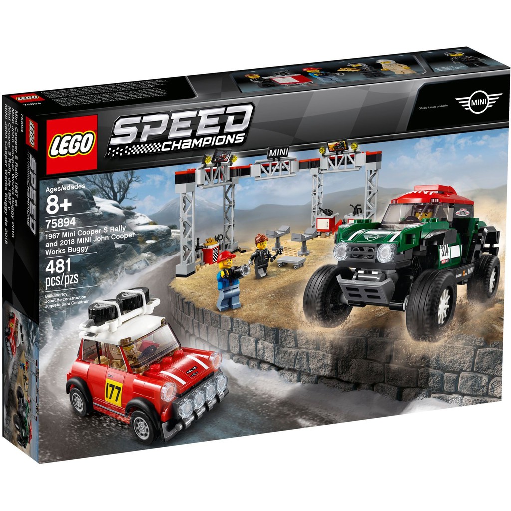 LEGO Speed Champions 75894 Xe đua 1967 Mini Cooper S Rally và 2018 MINI John Cooper Works Buggy