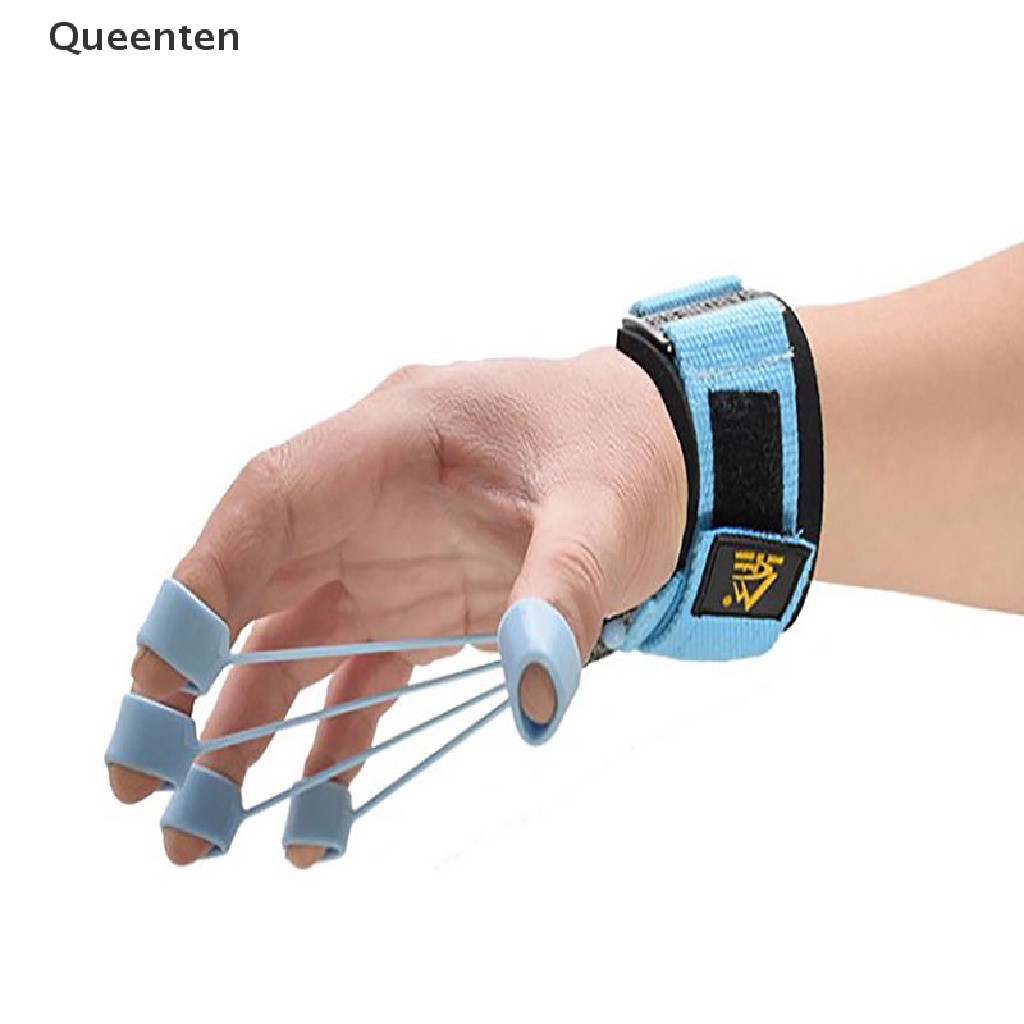 Queenten Finger Gripper Strength Trainer Hand Yoga Resistance Band Finger Training Device QT