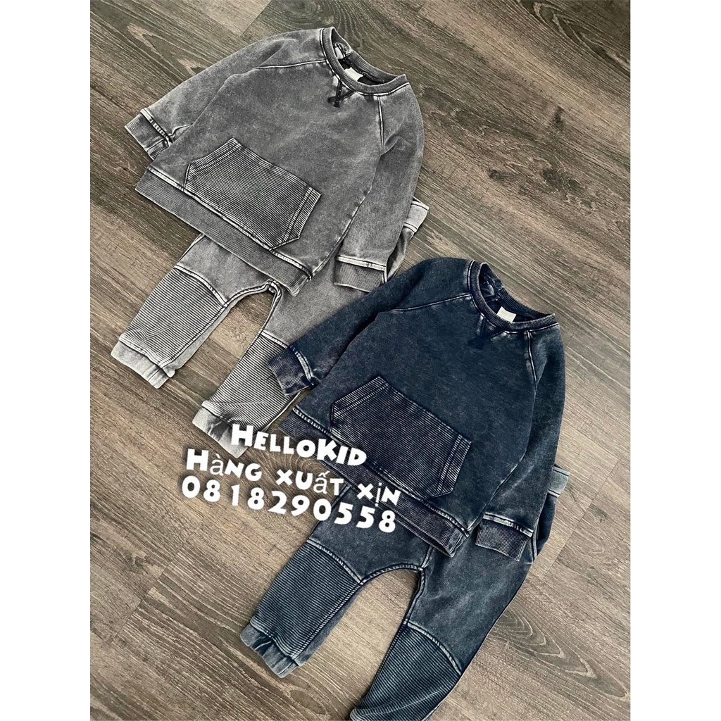 B431 - Bộ da cá giả jean Hm cho bé