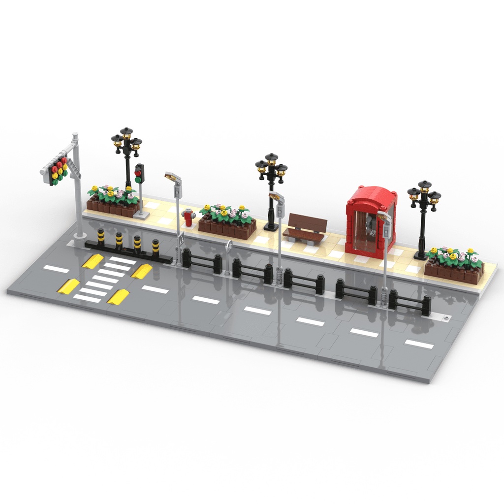 Khối LEGO Lắp Ráp Tòa Nhà Hình Chữ T Độc Đáo
