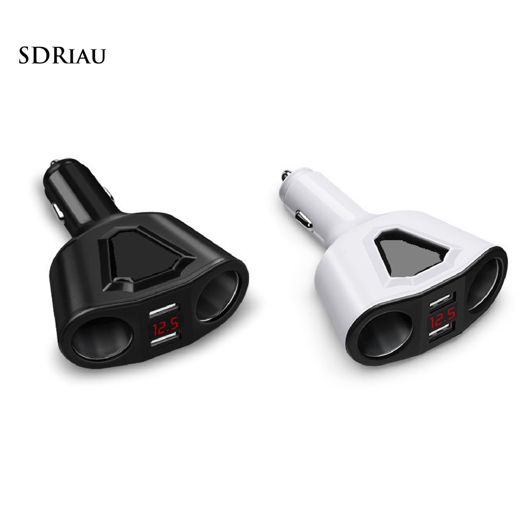 Tẩu Sạc Hai Cổng Usb 3.1a Màn Hình Kỹ Thuật Số Cho Xe Hơi