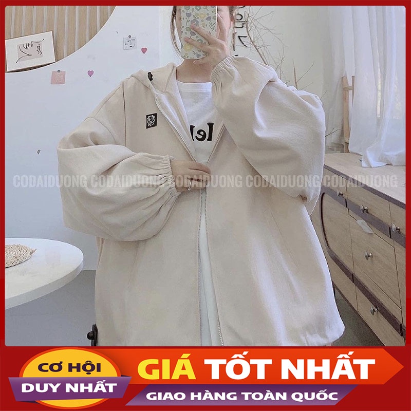 Áo Khoác Nhung Lì Logo Bò Chữ Lưng M5570- Violet