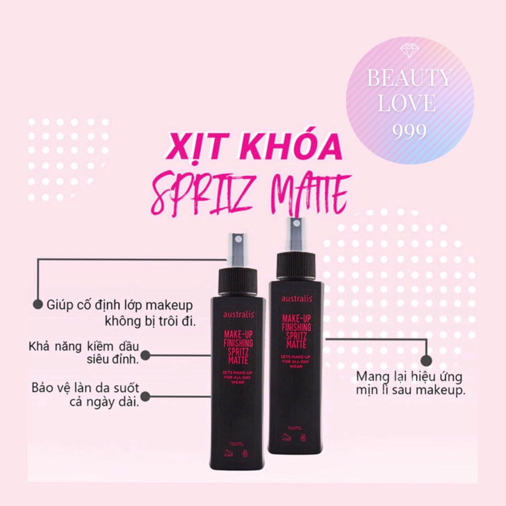 Xịt Khóa Lớp Trang Điểm Australis | BigBuy360 - bigbuy360.vn
