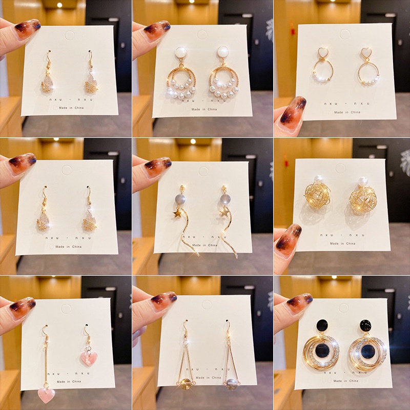 Khuyên Tai Nữ Hình Tròn Thời Trang Hàn
