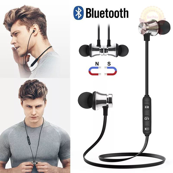 Tai nghe Bluetooth 5.1 Xt-11 nam châm dính chống mất