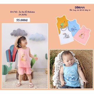 DA742 Áo ba lỗ Dokma in hình (9-36M)