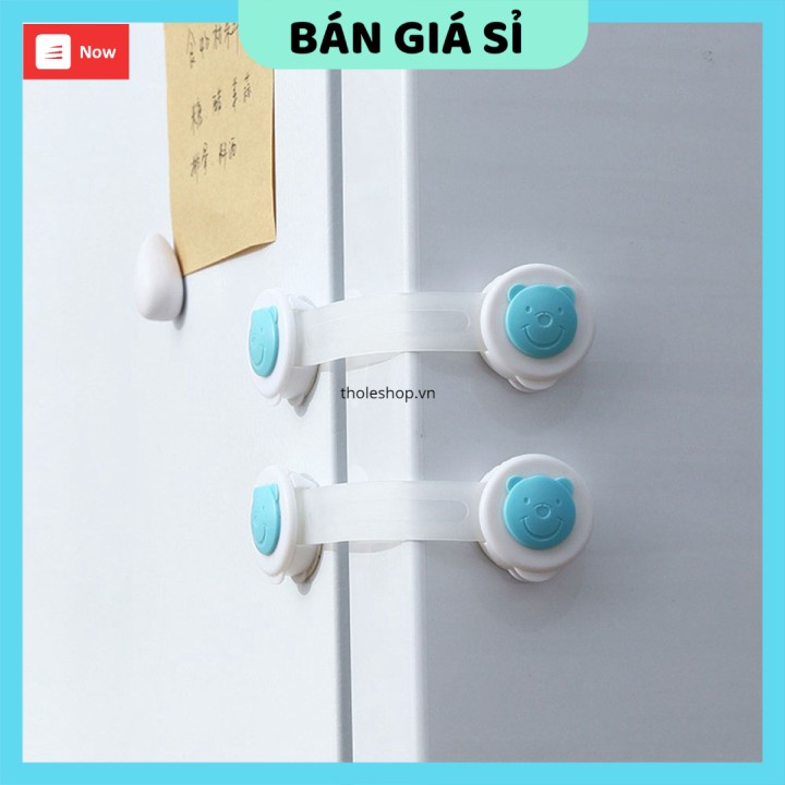 Khóa tủ nhỏ gọn  ️ GIÁ VỐN Dụng cụ khóa tủ an toàn , tránh kẹt tay 3266