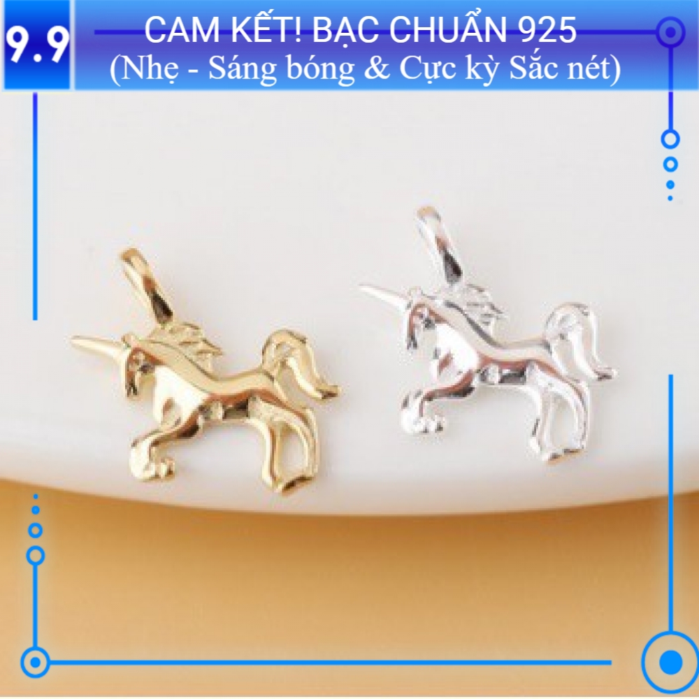 Charm bạc s925 Ngựa 1 sừng CH169