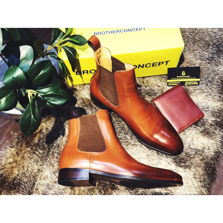 Giày Tây Alexander Chelsea boots Nâu | BigBuy360 - bigbuy360.vn