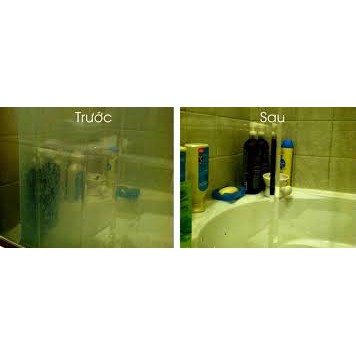 Dung dịch vệ sinh nhà tắm/ kính nhà tắm, vách kính, vòi sen inox, chậu lavabo  Lowell 550ml