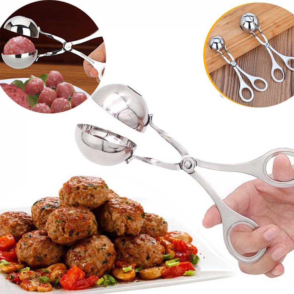 Kẹp làm thịt viên bằng thép không gỉ tiện lợi