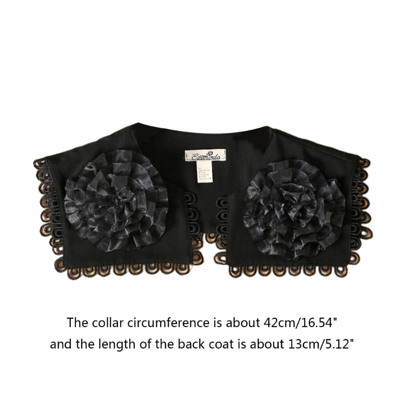 Khăn Choàng Ren Hoa Thiết Kế Mở Thanh Lịch Cho Nữ