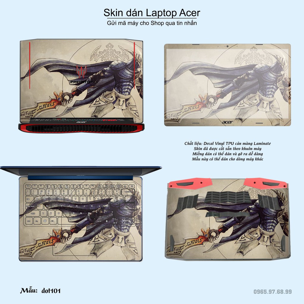 Skin dán Laptop Acer in hình Dota 2 _nhiều mẫu 17 (inbox mã máy cho Shop)