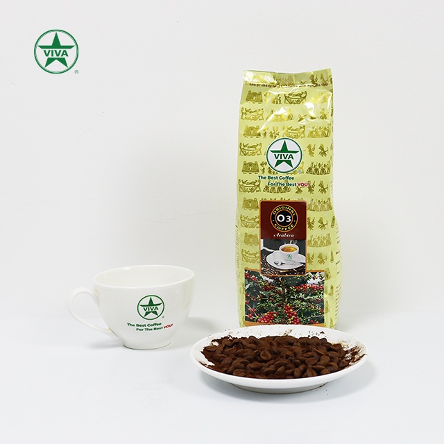 Cà Phê Nguyên Chất ORIGINAL 3 VIVA STAR COFFEE -  Hạt  Arabica Sẻ - Rang Vừa - Gói 500gr,1000gr