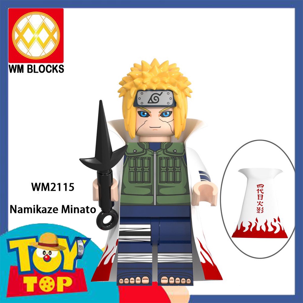 [Một con] Lắp ráp Minifigures nhân vật trong Naruto nhân vật Madara Kakashi Minato Rock Lee Zetsu hãng WM mã WM6109