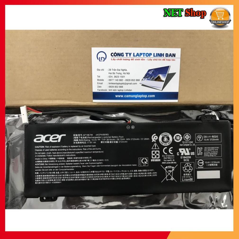 💖💖 Pin Acer (Original) 58.75Wh Predator Helios 300 PH315-52 PH317-53 AP18E8M AP18E7M Battery