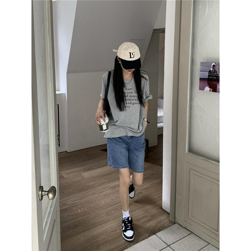 Áo Thun Cotton Tinh Khiết In Chữ Tiếng Anh 62573