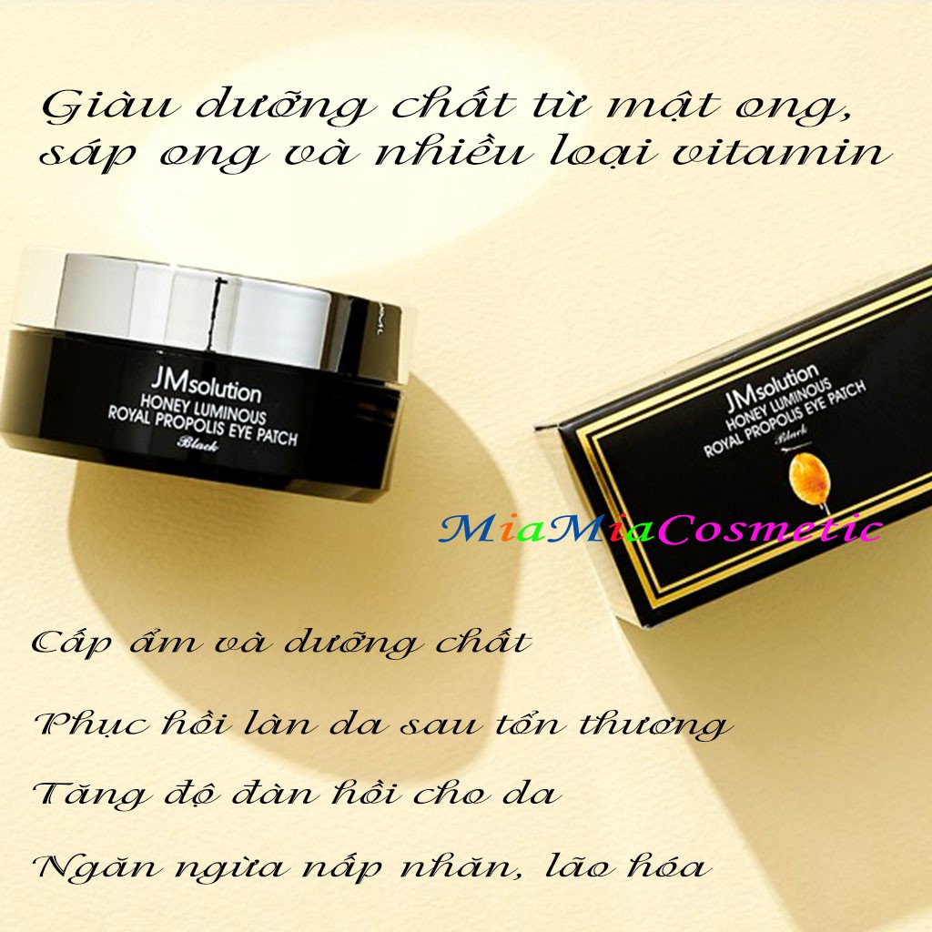 Mặt Nạ Mắt Mật Ong Jm Solution Honey Luminous Royal Propolis Eye Patch Giảm Nhăn Chống Lão Hóa Cấp ẨM