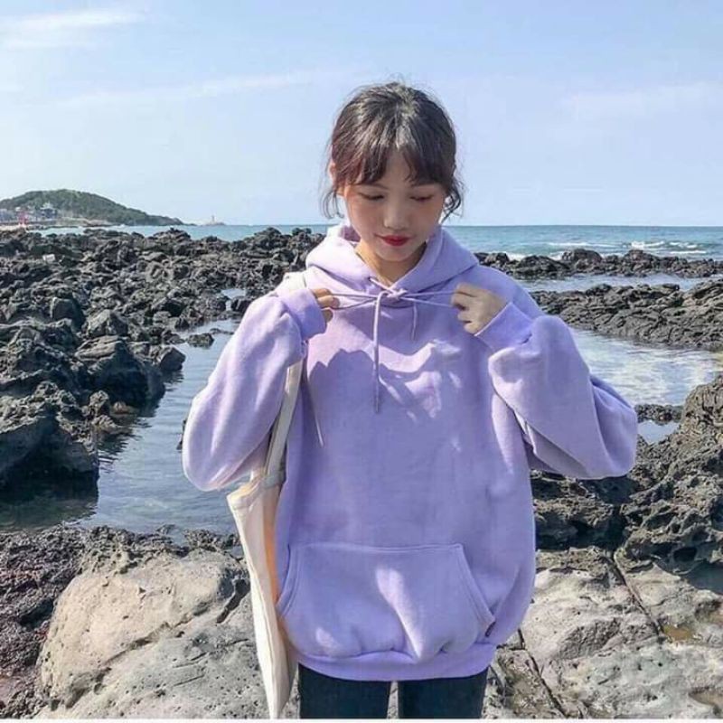 Hoodie trơn basic unisex