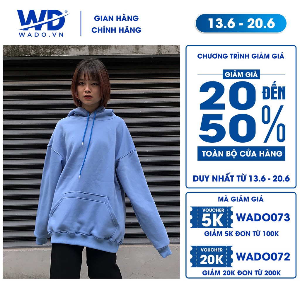 Áo hoodie DREW HOUSE Wado mùa thu đông dáng unisex form rộng oversize chất nỉ bông