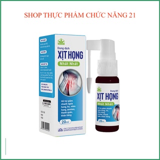 DUNG DỊCH XỊT HỌNG NHẤT NHẤT - Giảm ngứa họng, ho, viêm họng, khản tiếng.