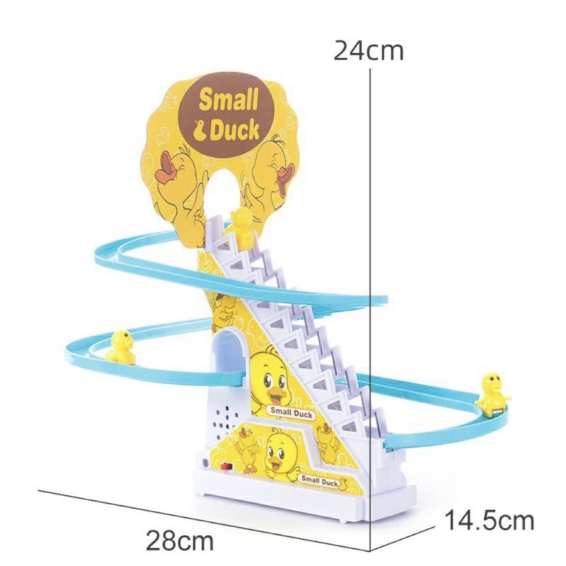 Đồ Chơi Cầu Trượt Vịt Vàng Leo Thang Phát Nhạc Cực Vui Tai Cho Bé Yêu