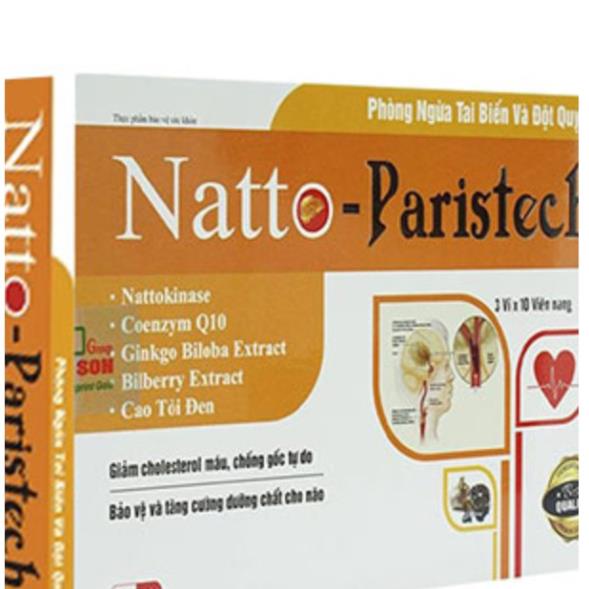 Natto Paristech, hỗ trợ làm giảm cholesterol trong máu và chống các gốc tự do