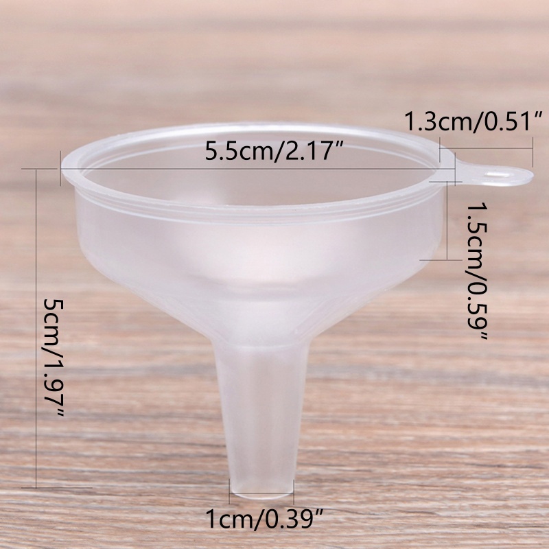 Set 5 Phễu Rót Chất Lỏng Bằng Nhựa Nhiều Màu Sắc Tiện Dụng