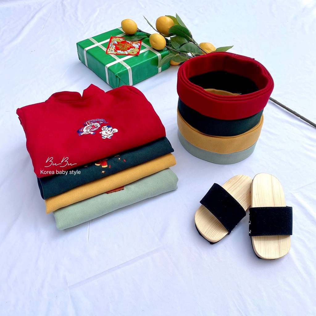 𝐀́𝐨 𝐃𝐚̀𝐢 𝐍𝐡𝐮𝐧𝐠 𝐓𝐡𝐞̂𝐮 - Kèm Quần & Mấn Cho Bé Trai BuBu