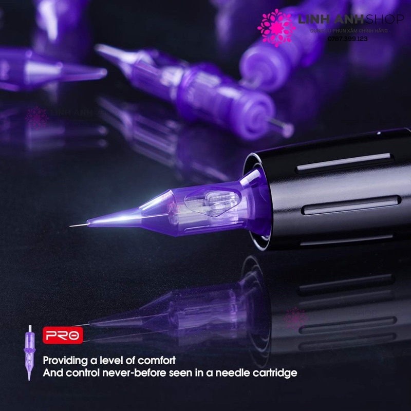 Hộp 10 Kim 1 Máy Pen MAST PRO Tím Chính Hãng Phun Xăm