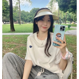 White short-sleeved T-shirt women's summer new loose design small oversize top clothes