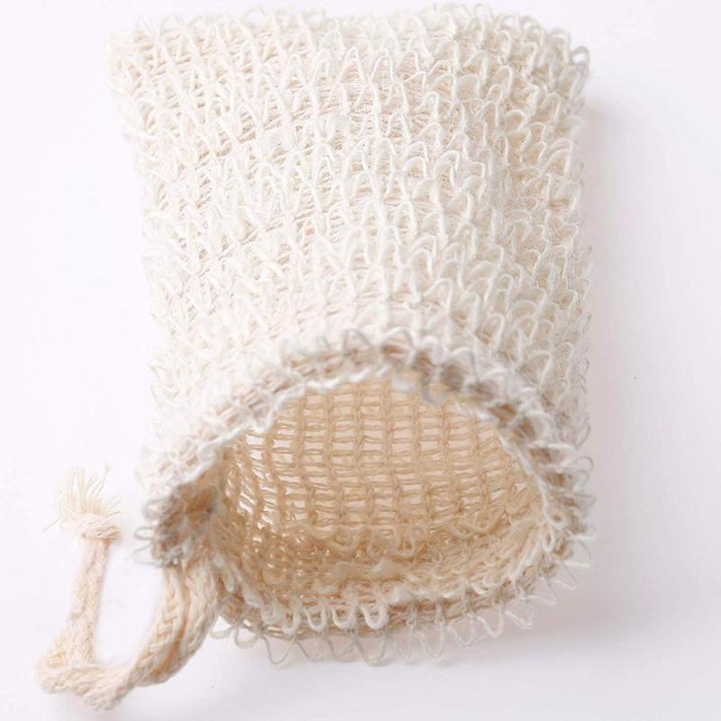 (Hàng Mới Về) 1 Túi Lưới Cotton Đựng Xà Phòng Mát Xa Tẩy Tế Bào Chết