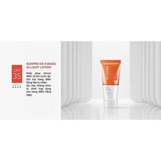 [Hàng Chính Hãng] Kem chống nắng Sunpre DD X-Basic 35 Light Suncreen Lotion Mona Frema