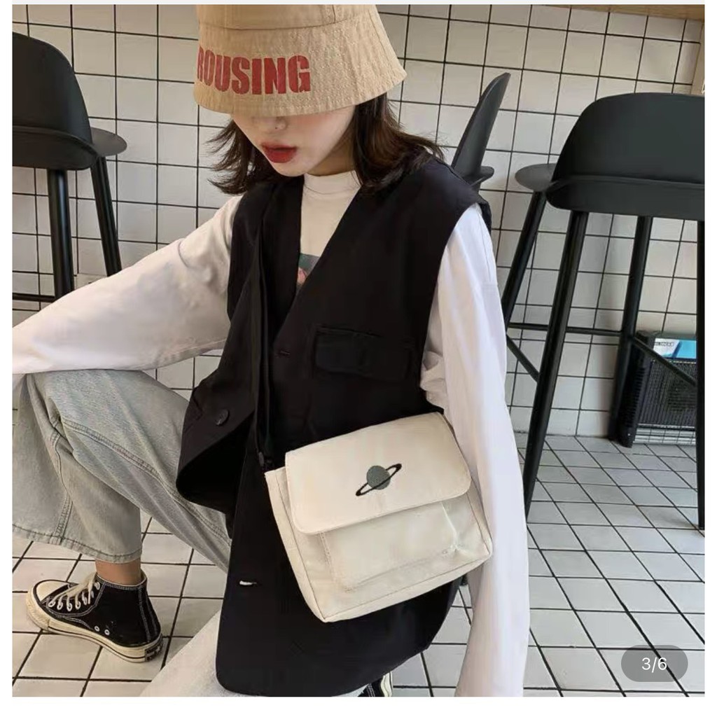 Túi Đeo Chéo PTC 1992 Clothing [FREESHIP] UNISEX Nam Nữ Chất Canvas Kiểu Dáng Ulzzang