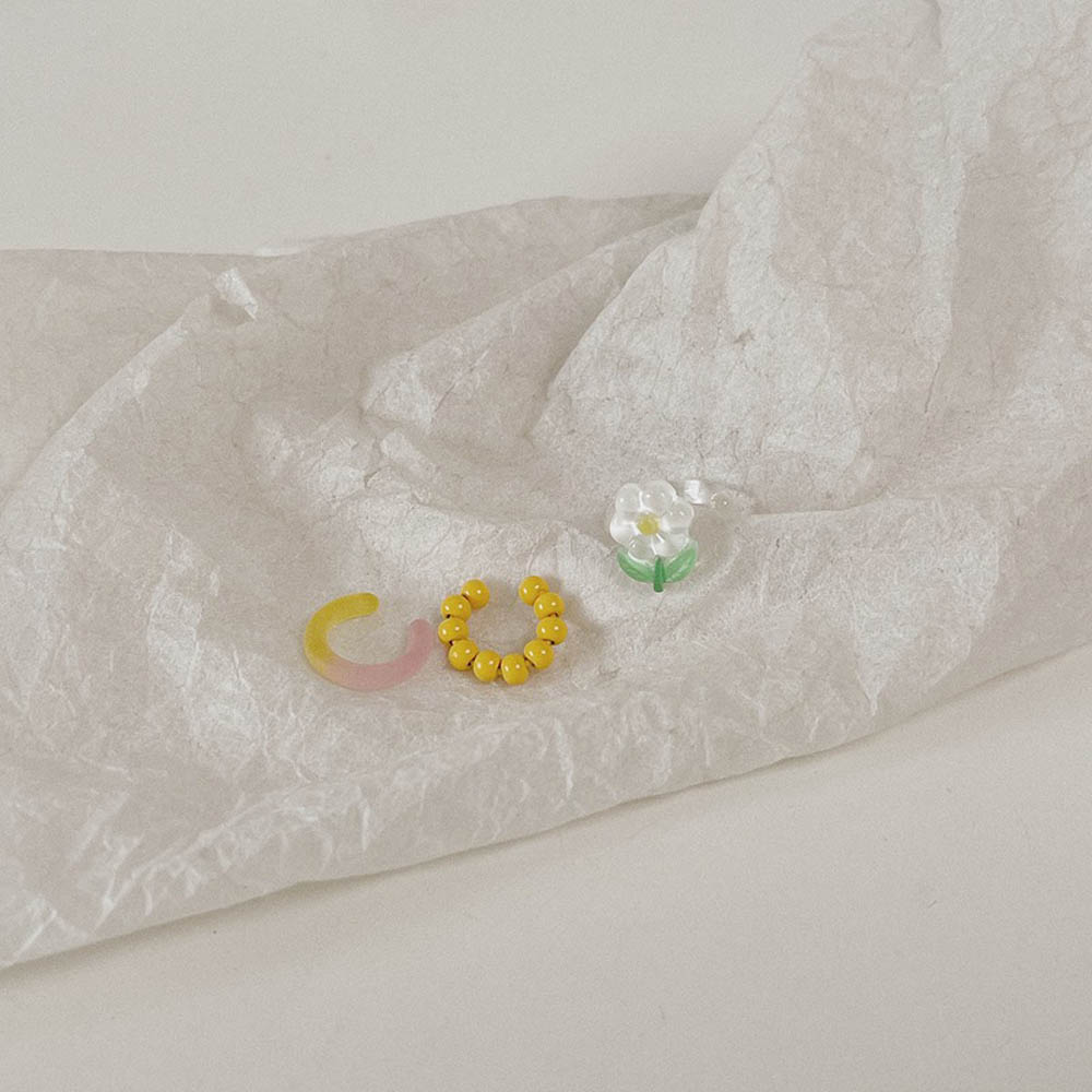 Bông Tai Thời Trang Kiểu Kẹp Nhiều Màu Bằng Nhựa Acrylic Cho Nữ