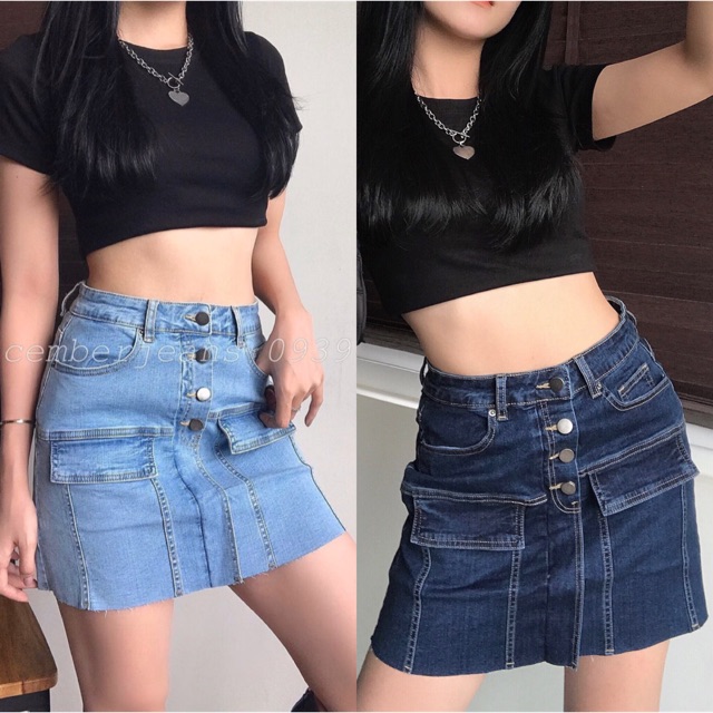 Váy jeans 4 khuy 20decemberjeans mã 224