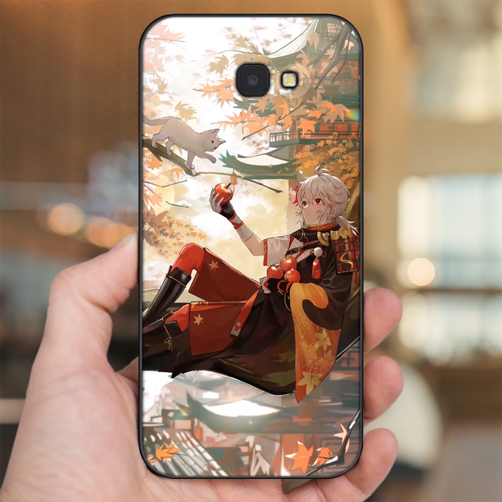 Ốp lưng Samsung J4 Plus viền đen in hình Kazuha Genshin Impact