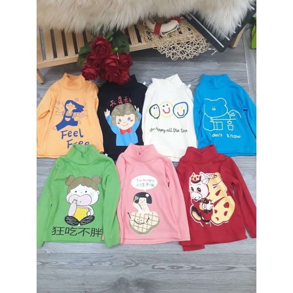 Áo thun cao cổ cho bé trai, bé gái K051