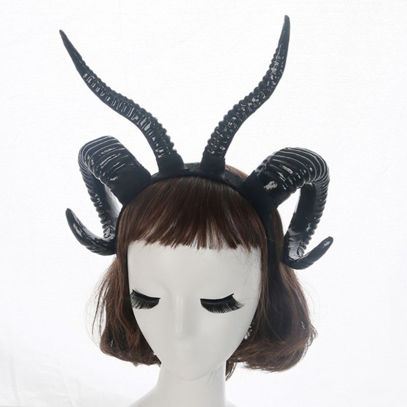 Cài Tóc Hình Sừng Cừu Phong Cách Gothic