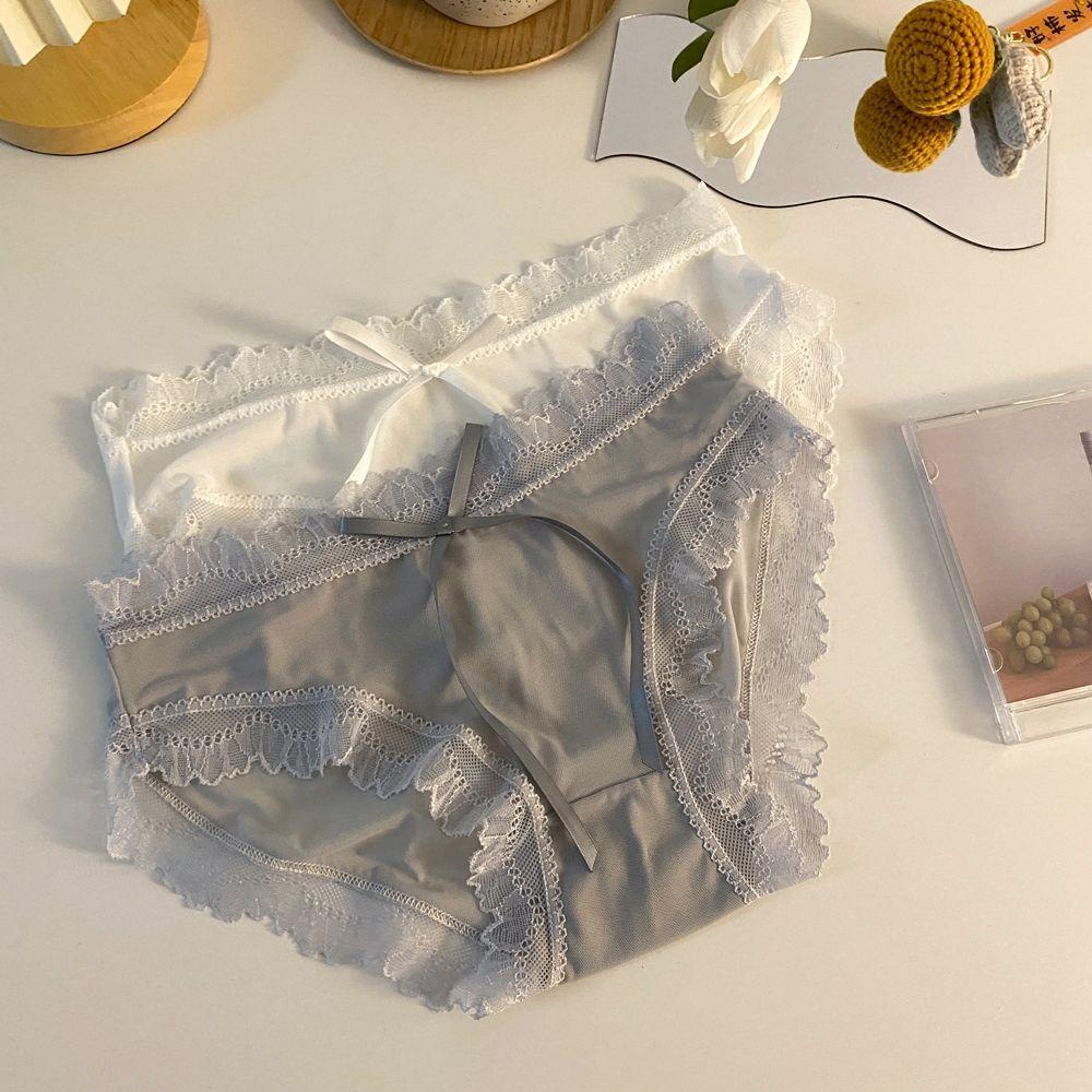 OCEANMAP Quần Lót Ren Thoáng Khí Màu Sắc Ngọt Ngào Cho Nữ